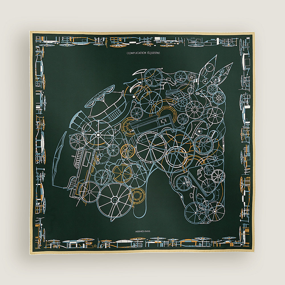 Complication Equestre 90方巾| Hermès 愛馬仕台灣地區官網